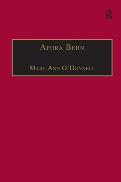Aphra Behn, Mary Ann O'Donnell - Gebonden - 9780754600992