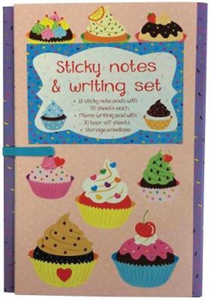 Sticky Notes and Writing Set: Cupcakes, Press Peony - Losbladig - 9780754832959