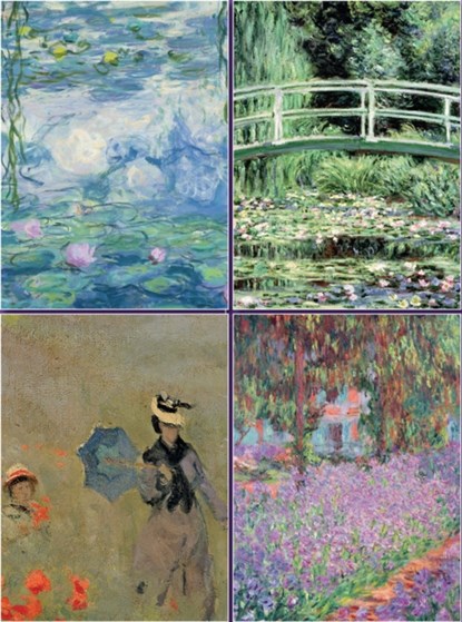 Set of Four Magnetic Notepads: Monet, niet bekend - Paperback - 9780754833123