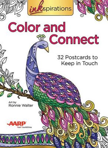 Inkspirations Color and Connect: 32 Postcards to Keep in Touch, Ronnie Walter - Gebonden - 9780757319907
