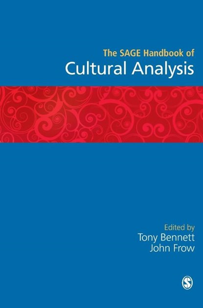 The SAGE Handbook of Cultural Analysis, Tony Bennett ; John Frow - Gebonden - 9780761942290