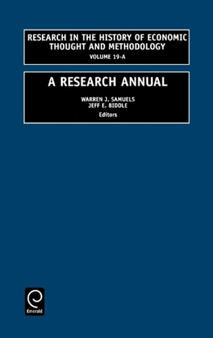 A Research Annual, Warren J. Samuels ; Jeff E. Biddle - Gebonden - 9780762307036
