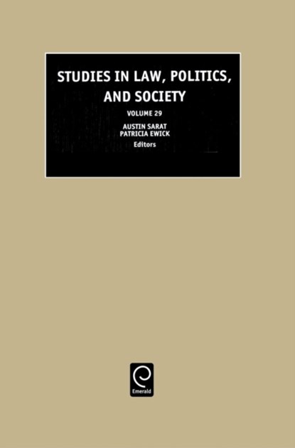 Studies in Law, Politics and Society, Austin Sarat ; Patricia Ewick - Gebonden - 9780762310326