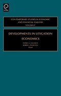 Developments in Litigation Economics | Patrick A. Gaughan ; Robert J. Thornton | 