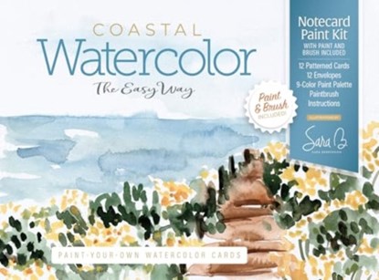 Watercolor the Easy Way Paint-Your-Own Watercolor Cards Coastal: Notecard Paint Kit with Paint and Brush Included, Sara Berrenson - Gebonden - 9780764369544