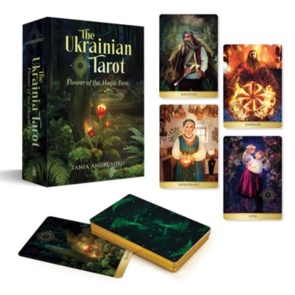 The Ukrainian Tarot: Flower of the Magic Fern (Tarot Kit Box Set with 78 Cards and Guide Book), Tania Andrushko - Gebonden - 9780764370175