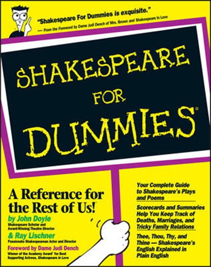 Shakespeare for Dummies, DOYLE,  John - Paperback - 9780764551352