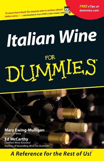 Italian Wine For Dummies, Mary Ewing-Mulligan ; Ed McCarthy - Paperback - 9780764553554
