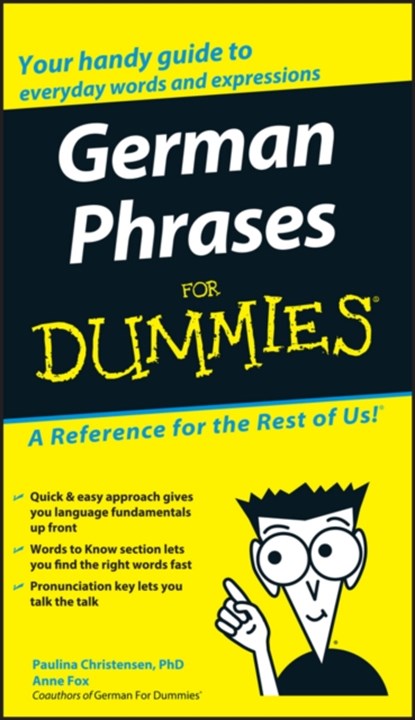 German Phrases For Dummies, Paulina Christensen ; Anne Fox - Paperback - 9780764595530