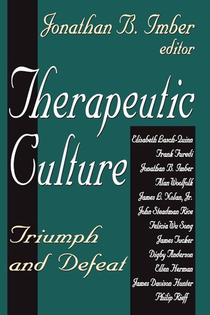 Therapeutic Culture, Jonathan B. Imber - Paperback - 9780765805928