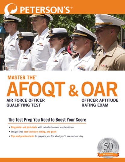 Master the™ Air Force Officer Qualifying Test (AFOQT) & Officer Aptitude Rating Exam (OAR), Peterson's - Paperback - 9780768945775