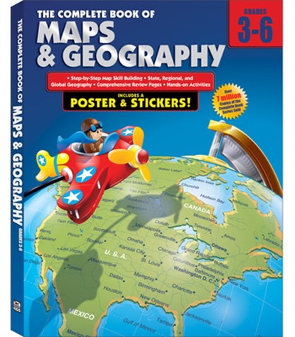 The Complete Book of Maps and Geography, Grades 3 - 6 [With Poster], Carson Dellosa Education - Paperback - 9780769685595