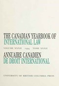 The Canadian Yearbook of International Law, Vol. 32, 1994 | D.M. Mcrae | 