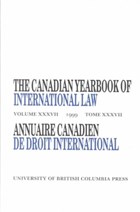 The Canadian Yearbook of International Law, Vol. 37, 1999 | D.M. McRae | 