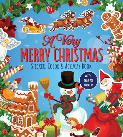 A Very Merry Christmas Sticker, Color & Activity Book, Editors of Chartwell Books - Paperback - 9780785846987