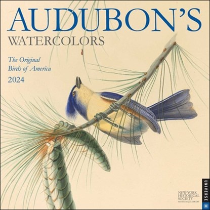 Audubon’s Watercolors 2024 Wall Calendar, The New York Historical Society - Paperback - 9780789343222