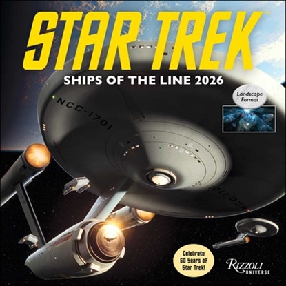 Star Trek Ships of the Line 2026 Wall Calendar, Cbs - Gebonden - 9780789348586