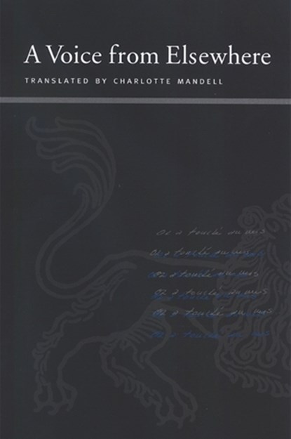 A Voice from Elsewhere, BLANCHOT,  Maurice - Gebonden - 9780791470152