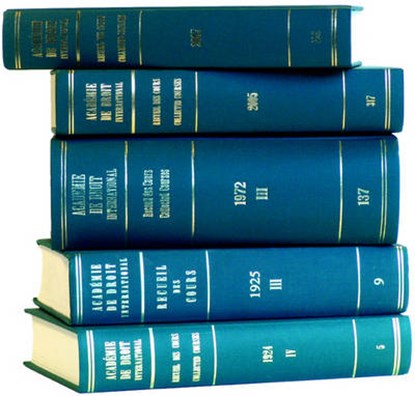 Recueil des cours, Collected Courses, Tome/Volume 189 (1984), Academie de Droit International de la Haye - Gebonden - 9780792300571