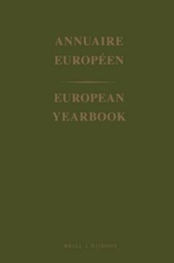 European Yearbook / Annuaire Europeen, Volume 35 (1987)
