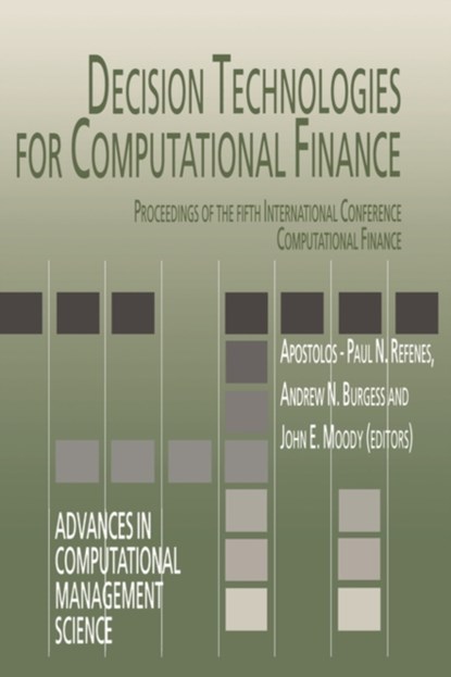 Decision Technologies for Computational Finance, niet bekend - Paperback - 9780792383093