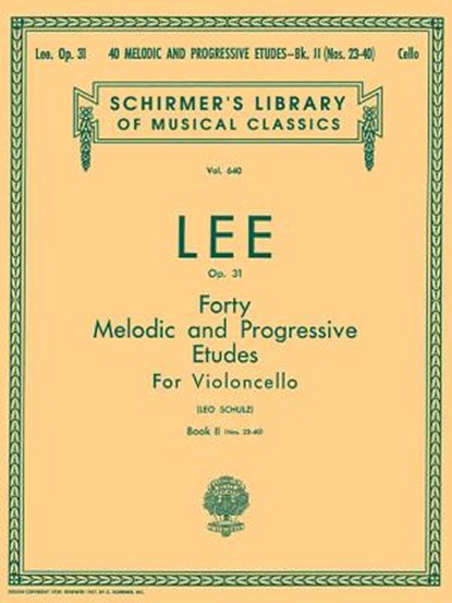 40 MELODIC & PROGRESSIVE ETUDE, LEE,  S. ; Schultz, L. - Paperback - 9780793548712