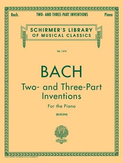 2- & 3-PART INVENTIONS, Johann Sebastian Bach - Paperback - 9780793549948
