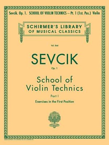 SCHOOL OF VIOLIN TECHNICS OP 1, niet bekend - Paperback - 9780793554355