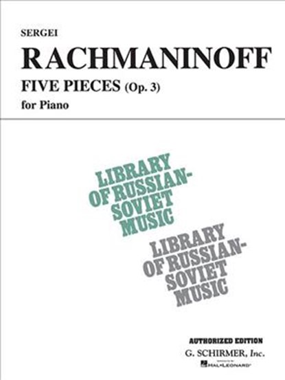 5 Pieces, Op. 3 (Vaap Edition): National Federation of Music Clubs 2014-2016 Selection Piano Solo, Sergei Rachmaninoff - Paperback - 9780793556755