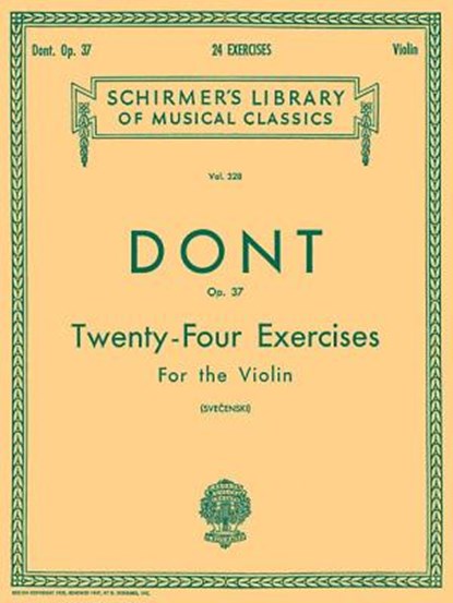 Dont, J: 24 Exercises, Op 37, Louis Svecenski - Paperback - 9780793556786