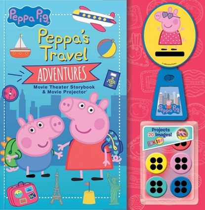 Peppa Pig: Peppa's Travel Adventures Movie Theater Storybook & Movie Projector, Meredith Rusu - Gebonden - 9780794446390