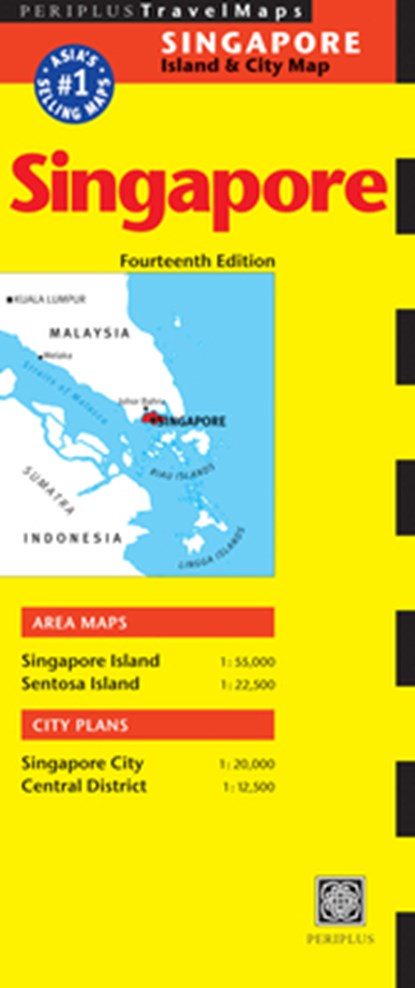 Singapore Travel Map Fourteenth Edition, Periplus Editors - Gebonden - 9780794608316