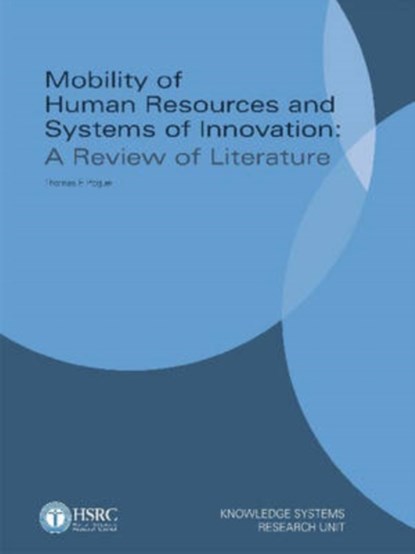 Mobility of Human Resources and Systems of Innovation, niet bekend - Paperback - 9780796921857