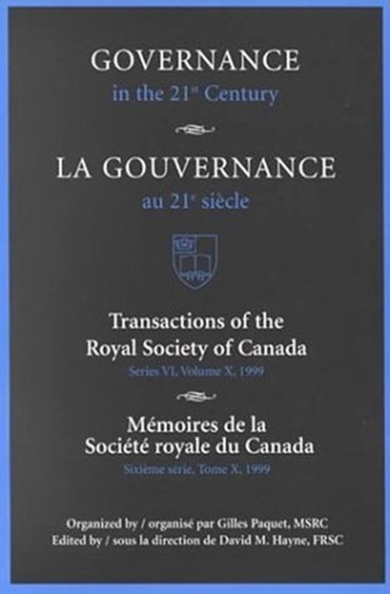 Governance in the 21st Century/Gouvernance au 21e Siecle
