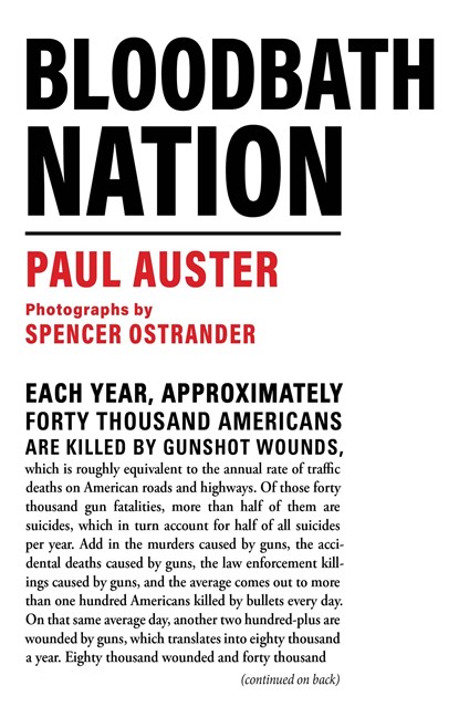 Auster, P: Bloodbath Nation, Paul Auster - Gebonden - 9780802160454