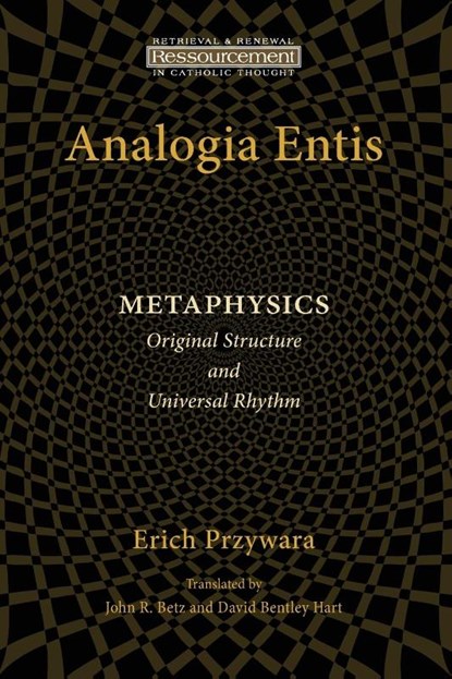 Analogia Entis, Erich Przywara - Paperback - 9780802868596