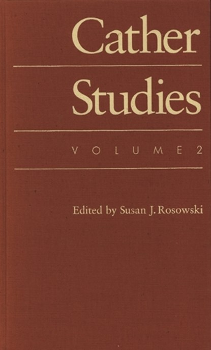 Cather Studies, Volume 2, Cather Studies - Gebonden - 9780803239104
