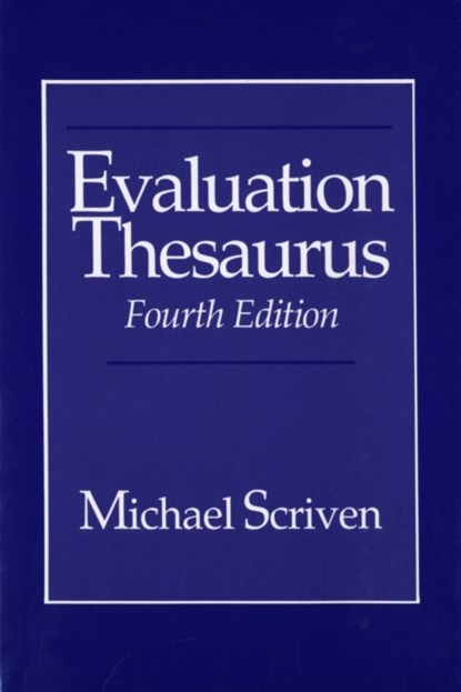 Evaluation Thesaurus, Michael Scriven - Paperback - 9780803943643