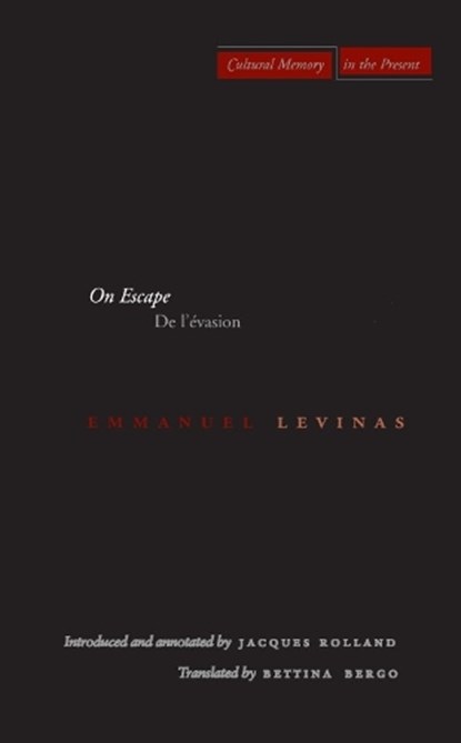 On Escape, Emmanuel Levinas - Paperback - 9780804741408