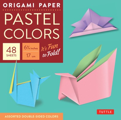 Origami Paper - Pastel Colors - 6 3/4" - 48 Sheets, Tuttle Publishing - Gebonden Paperback - 9780804835466