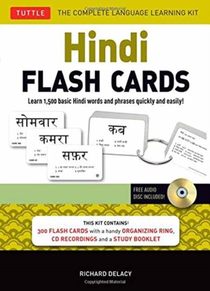 Delacy, R: Hindi Flash Cards Kit, Richard Delacy - Paperback - 9780804839884