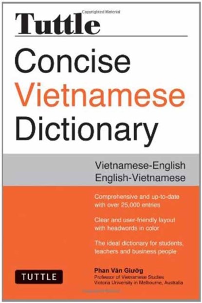 Tuttle Concise Vietnamese Dictionary, Phan Van Giuong - Paperback - 9780804843997