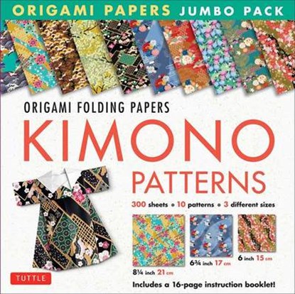 Origami Paper Jumbo Pack: Kimono Patterns, Tuttle Publishing - Gebonden - 9780804847285