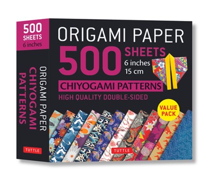 Origami Paper 500 Sheets Chiyogami Patterns 6 15cm: Tuttle Origami Paper: Double-Sided Origami Sheets Printed with 12 Different Designs (Instructions, Tuttle Studio - Gebonden - 9780804849234