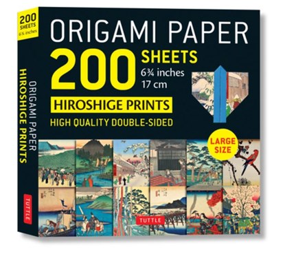 Origami Paper 200 sheets Japanese Hiroshige Prints 6.75 inch, Tuttle Publishing - Gebonden Paperback - 9780804853583