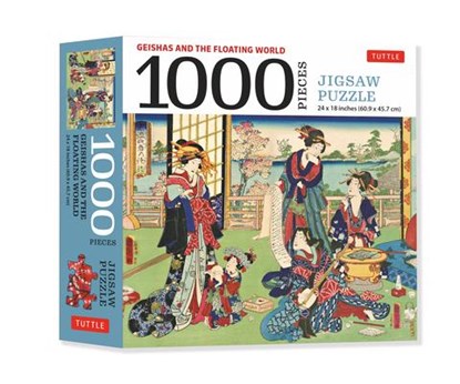 A Geishas and the Floating World - 1000 Piece Jigsaw Puzzle, Tuttle Publishing - Paperback - 9780804854290
