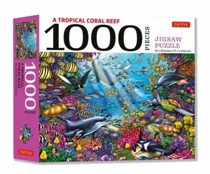 Tropical Coral Reef Marine Life - 1000 Piece Jigsaw Puzzle, Tuttle Publishing - Paperback - 9780804854719