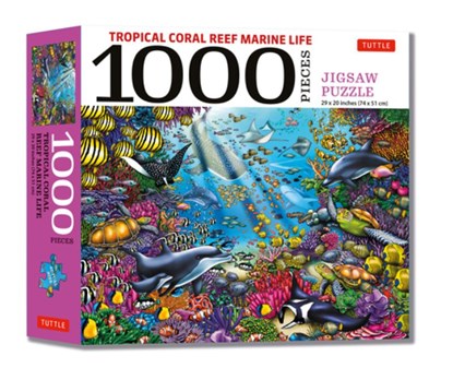 Tropical Coral Reef Marine Life - 1000 Piece Jigsaw Puzzle, Tuttle Publishing - Paperback - 9780804854719