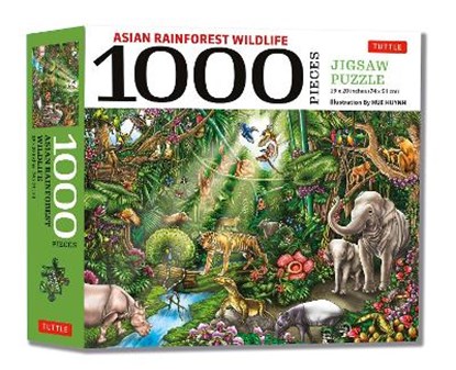 Asian Rainforest Wildlife - 1000 Piece Jigsaw Puzzle, Tuttle Publishing - Paperback - 9780804855082