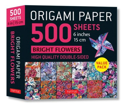 Origami Paper 500 sheets Bright Flowers 6" (15 cm), Tuttle Studio - Gebonden - 9780804856898